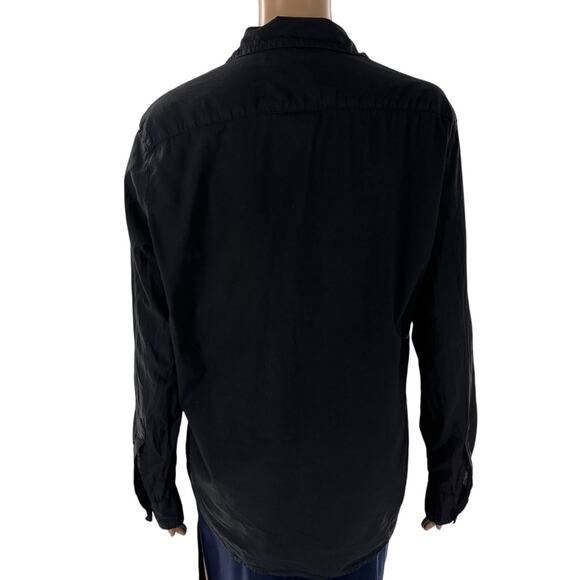 Frank & Eileen Black Cotton Eileen Button Down Top - Picture 7 of 10